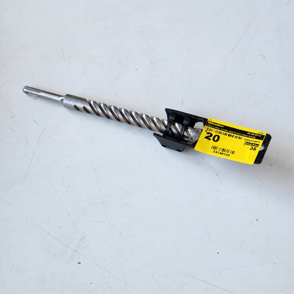 3/4 in. x 10 in. 4-Cutter SDS-Plus Carbide Drill Bit 3/4 in. x 10 in. 4-Cutter SDS-Plus Carbide Drill Bit
